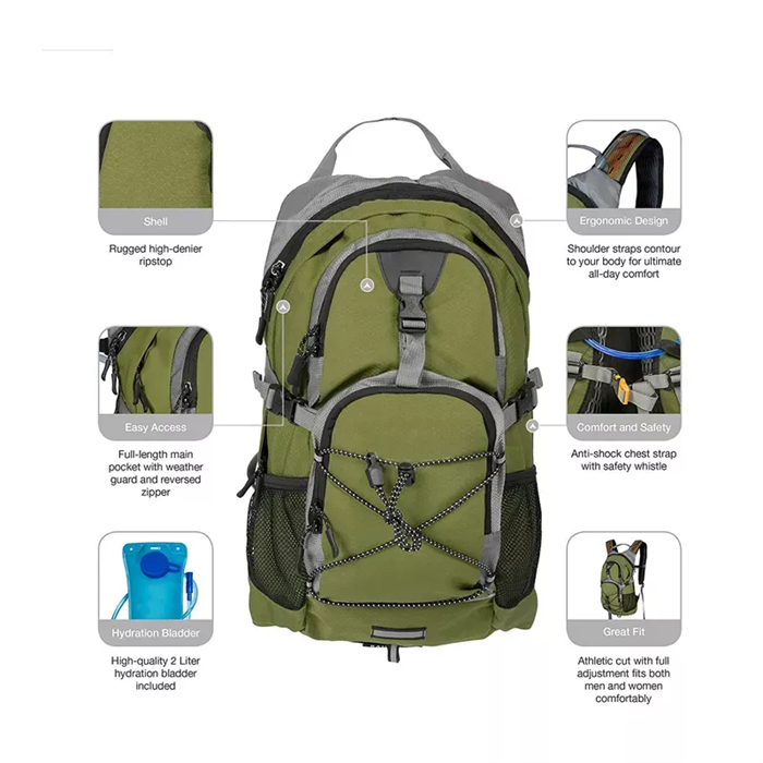 Trailblazer Backpack with 2L Water Bag