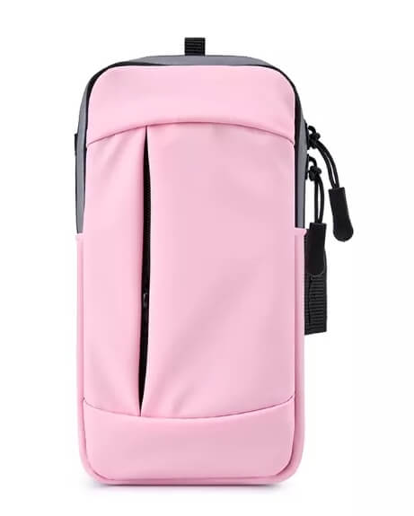 Convenient double zip sports arm bag