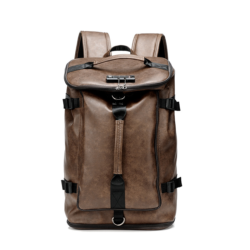 PU Anti-theft Men's Travel Backpack