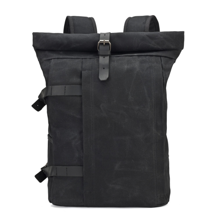 Vintage Rucksack with Roll Top