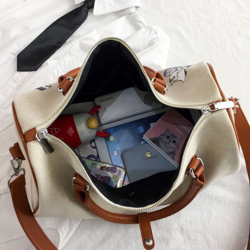 Printed Canvas Sports Bag