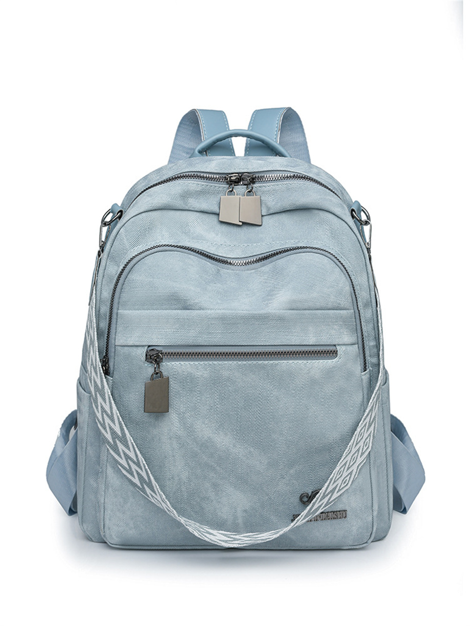 New Fashion PU Double Shoulder Backpack