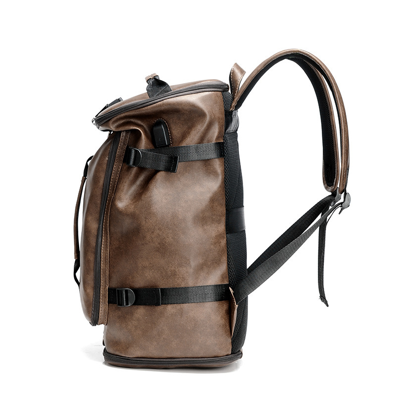 PU Anti-theft Men's Travel Backpack