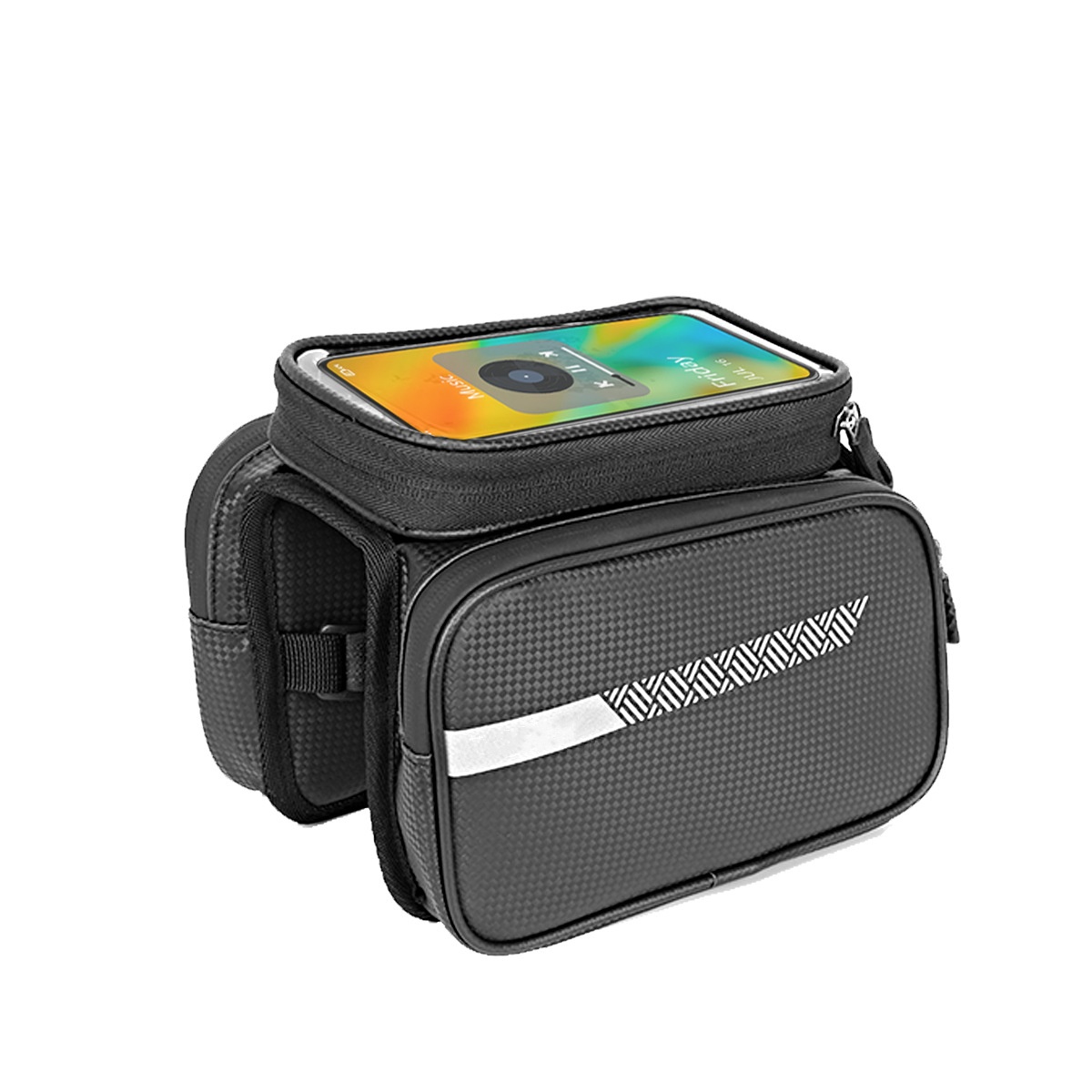 Mountain and Road Bike Front Beam Pouch - Cycling Phone Bag