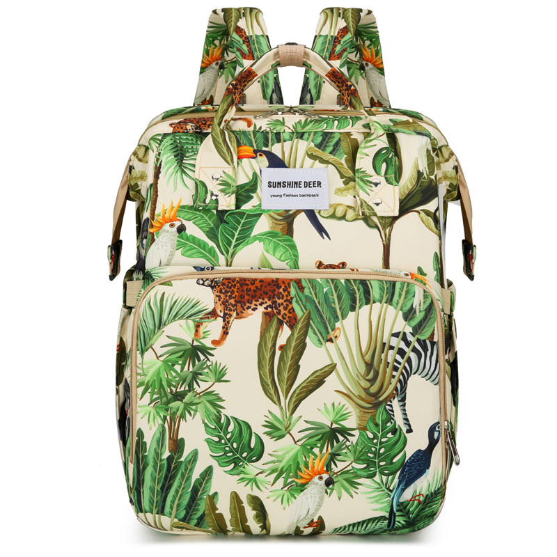 Convertible with Folding Bed Diaper Bag