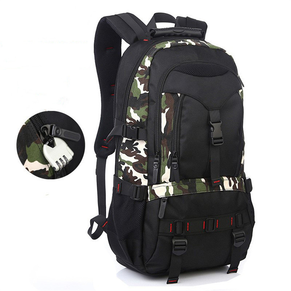 Student sports waterproof schoolbag male camo backpack shoulder computer bag