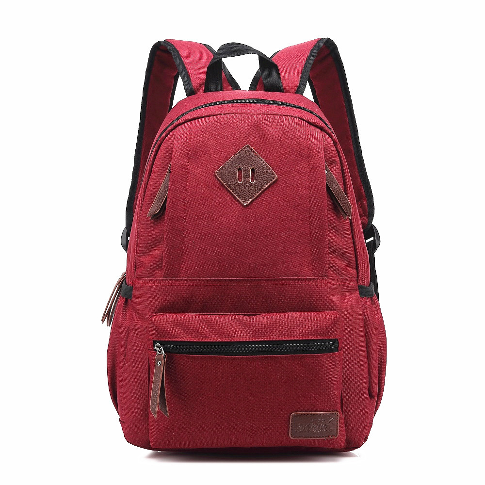 Stylish Solid Color Backpack