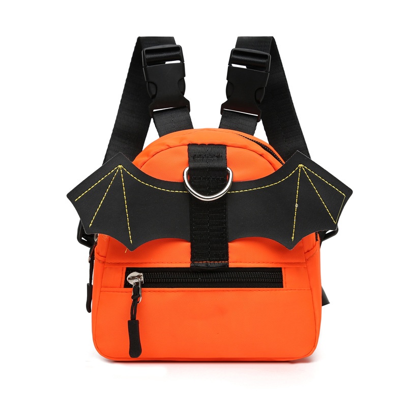 Devil Wings with Pumpkin Color Scheme Mini Backpack