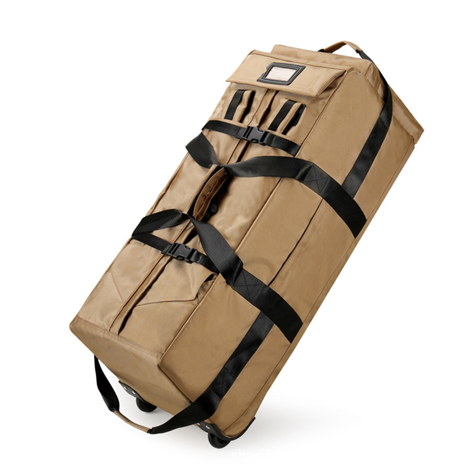 High Quality Waterproof Oxford Tow Bag Large Backpack Large Capacity Travel Bag Wheel Duffel Bag Checked Bag