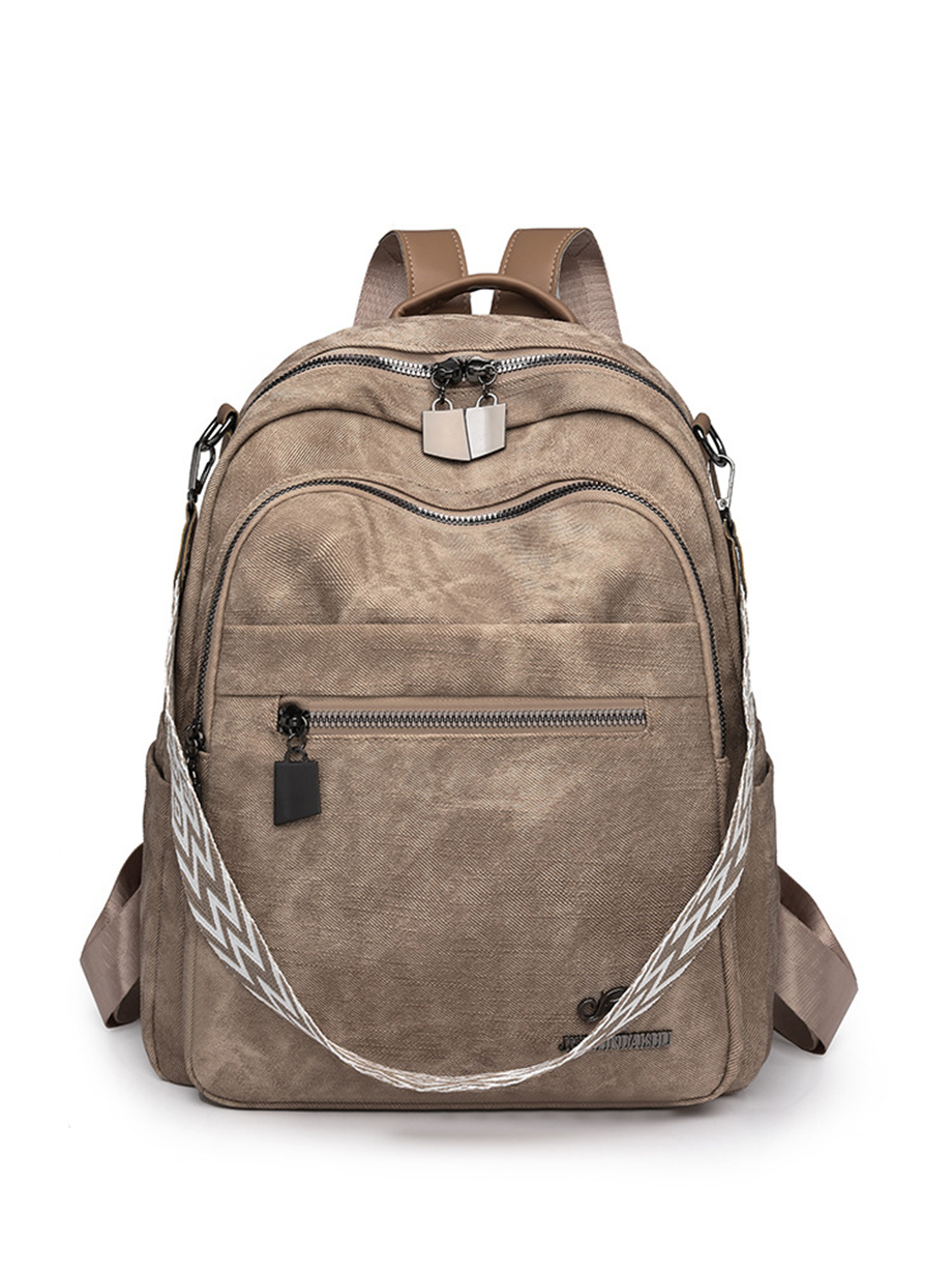 New Fashion PU Double Shoulder Backpack