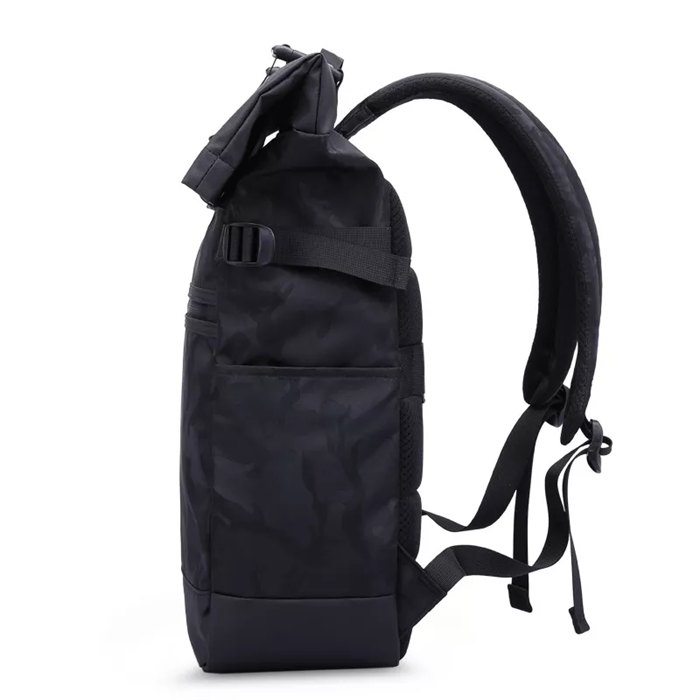 Black Camouflage Flap Backpack