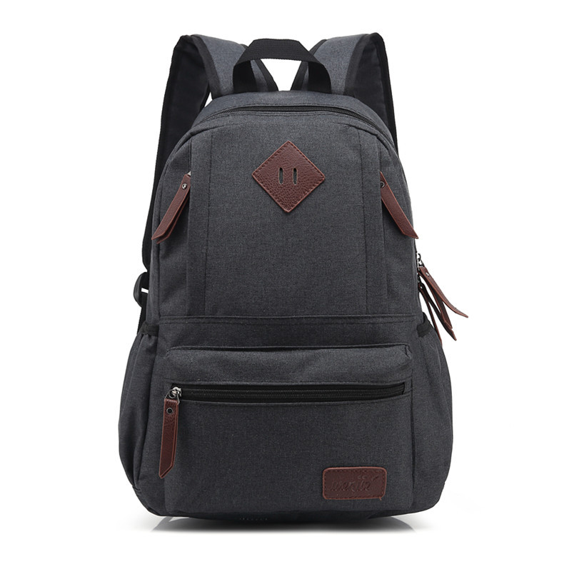 Stylish Solid Color Backpack