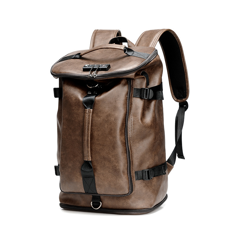 PU Anti-theft Men's Travel Backpack