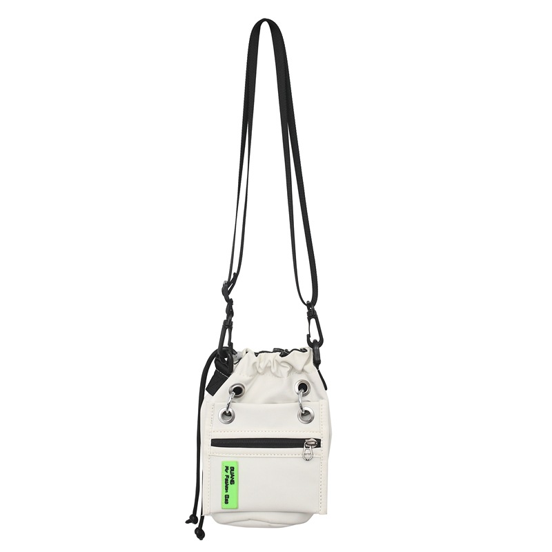Trendy with Drawstring and Metal Ring Closure Mini Crossbody Bag