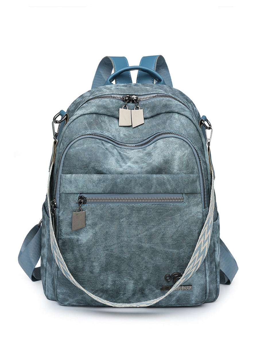 New Fashion PU Double Shoulder Backpack