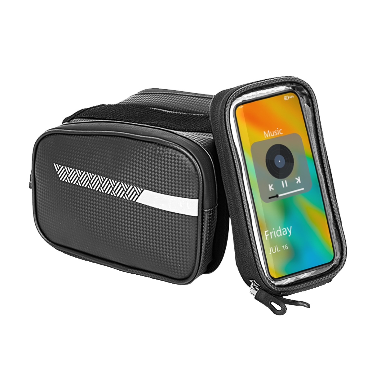 Mountain and Road Bike Front Beam Pouch - Cycling Phone Bag