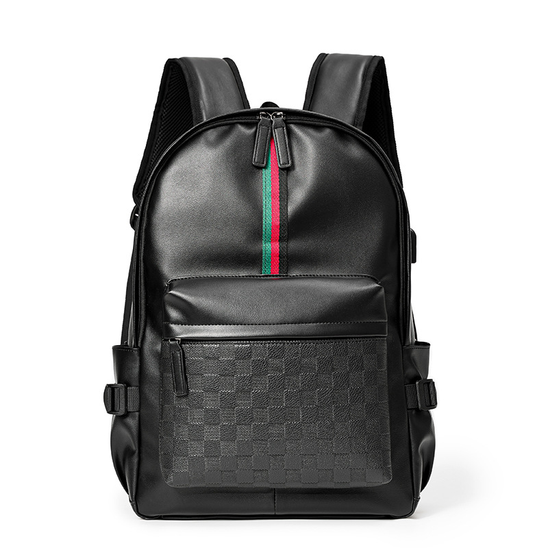 USB Charging PU Backpack