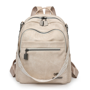 New Fashion PU Double Shoulder Backpack