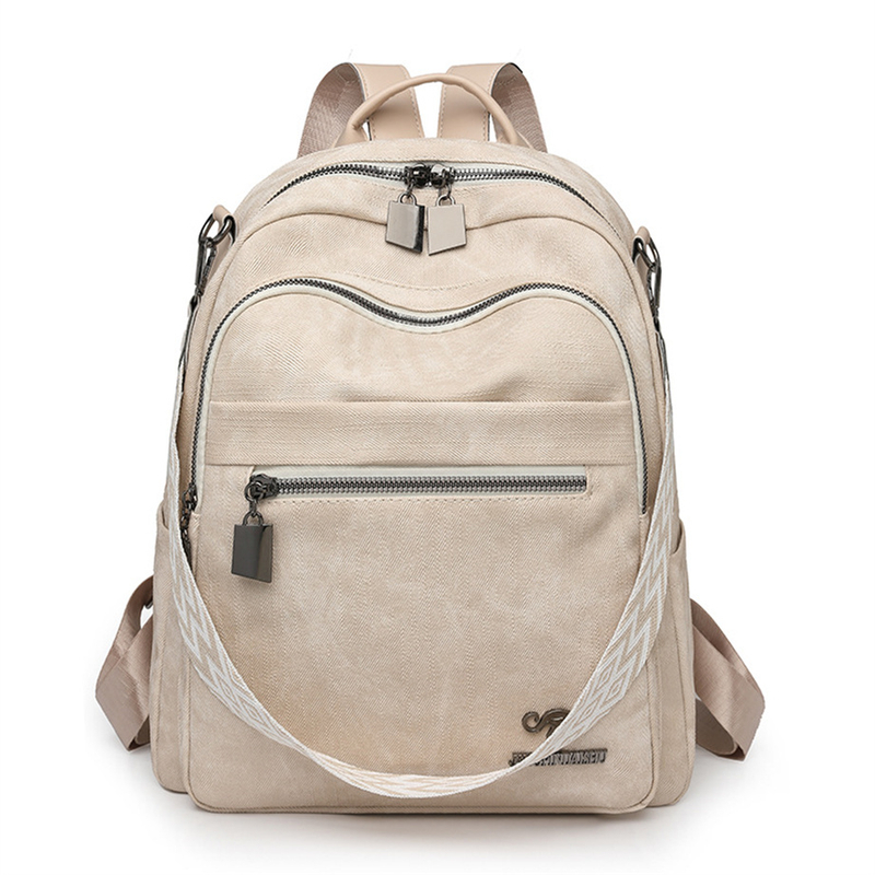New Fashion PU Double Shoulder Backpack