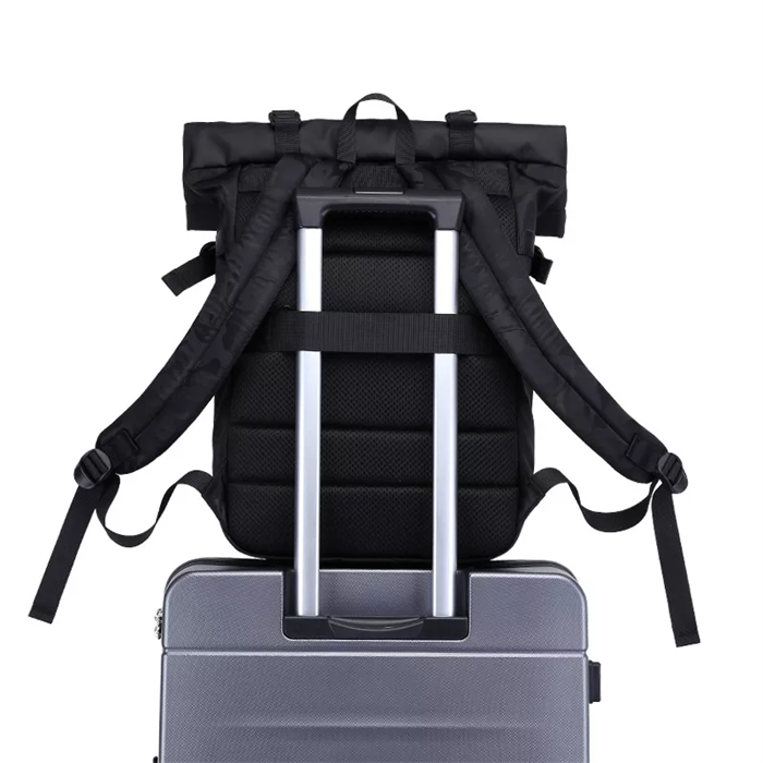 Black Camouflage Flap Backpack
