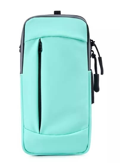 Convenient double zip sports arm bag