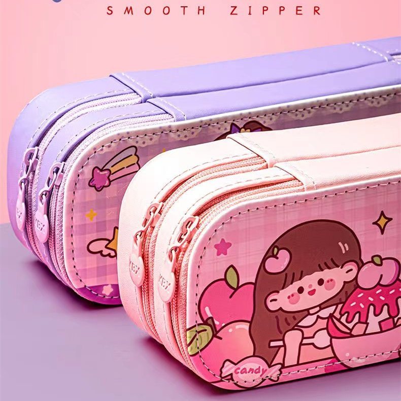 Kids Cartoon Large Capacity Pen Bag 