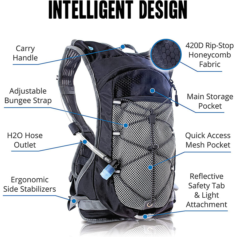 Sports Water Bag Helmet Backpack