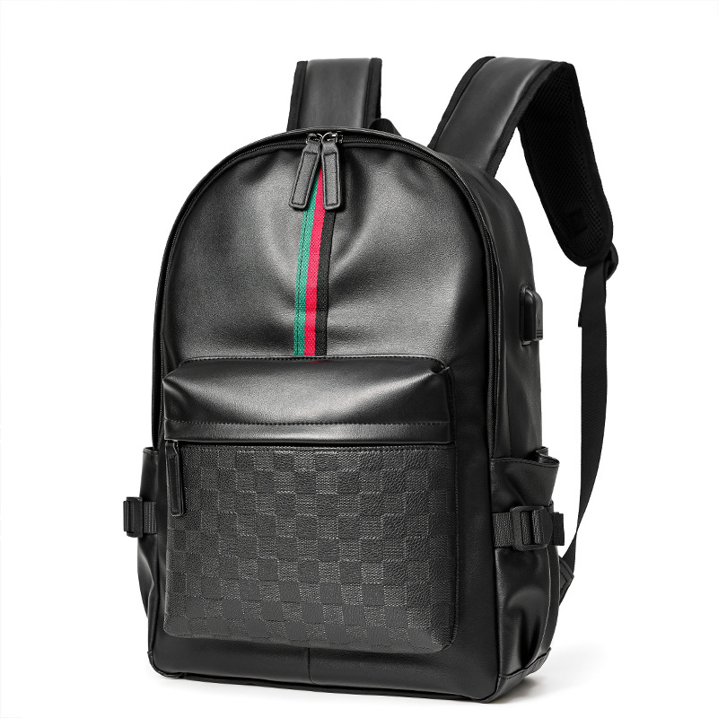 USB Charging PU Backpack