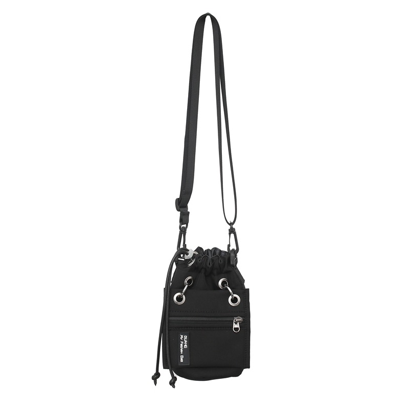 Trendy with Drawstring and Metal Ring Closure Mini Crossbody Bag