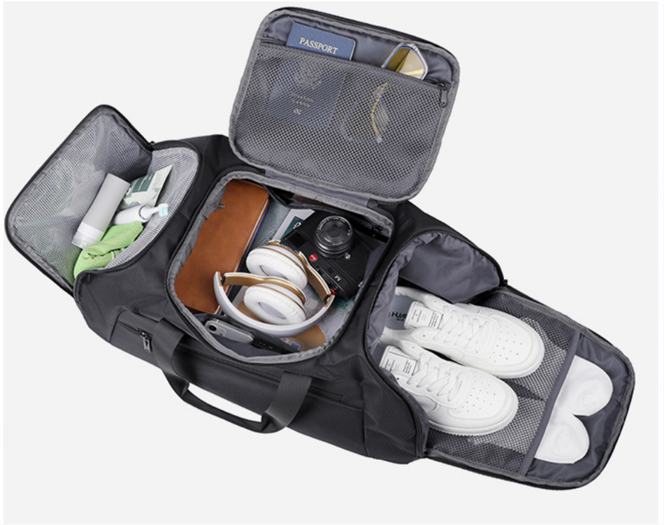 Travel Bag Large Capacity Backpack Independent Shoe Storage Dry And Wet Separation Sports Bag Outdoor Fitness Backpack