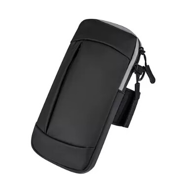 Convenient double zip sports arm bag
