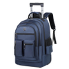 Large Capacity Double Back Pull Rod Bag Men's Casual Outdoor Travel Backpack Oxford Cloth Backpack