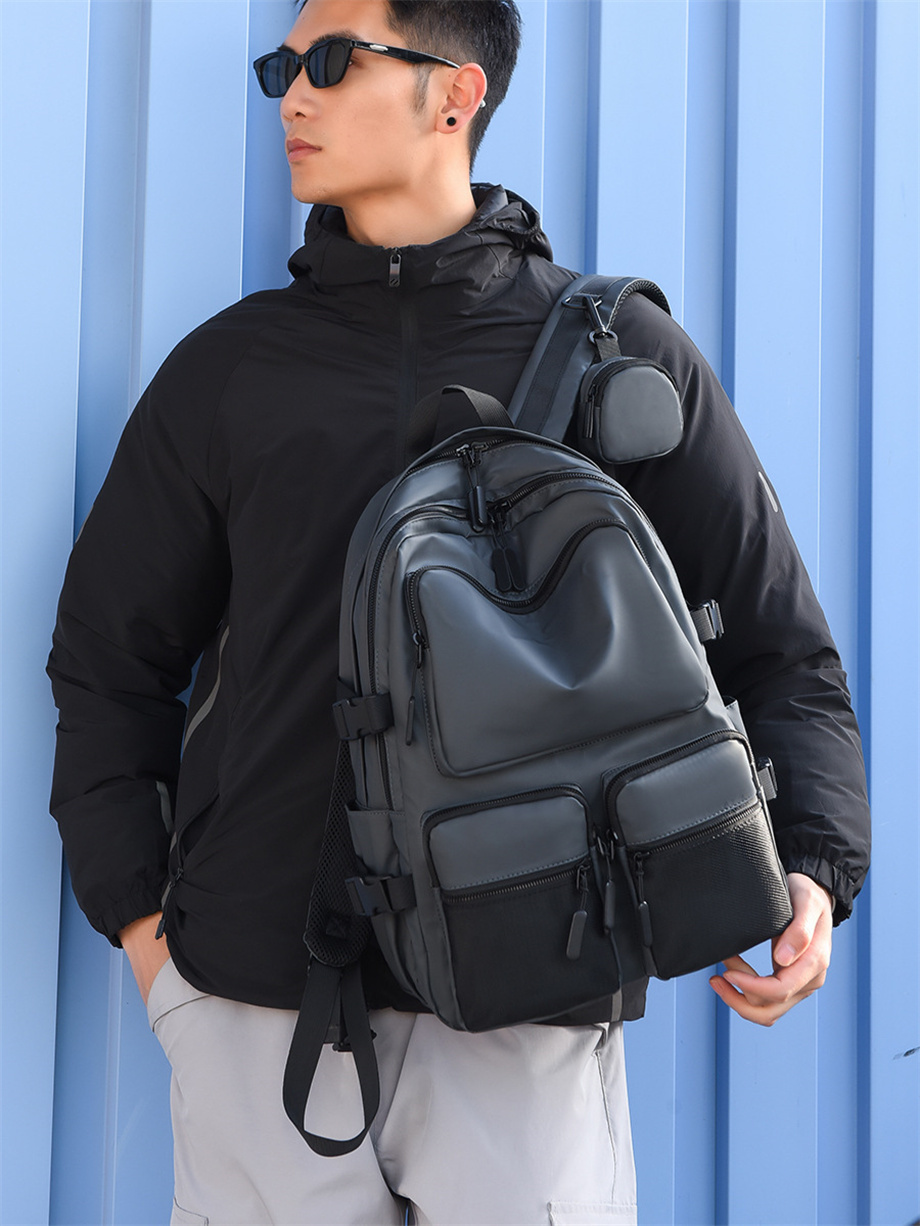 New Multi-layer Waterproof Wear-resistant Large Capacity Backpack Men's Shoulder Business Travel Shoulder Computer Backpack