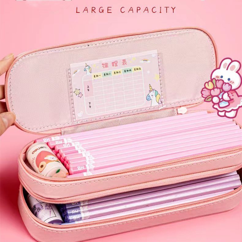 Kids Cartoon Large Capacity Pen Bag 
