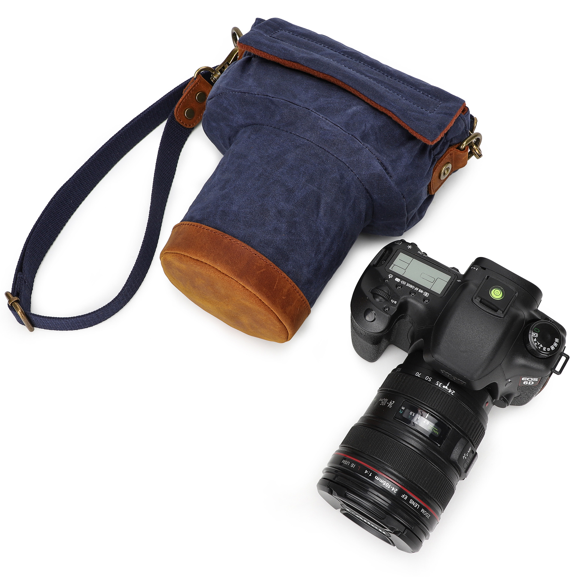 Vintage Waxed Canvas Camera Bag