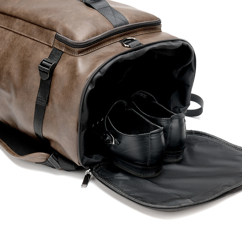 PU Anti-theft Men's Travel Backpack