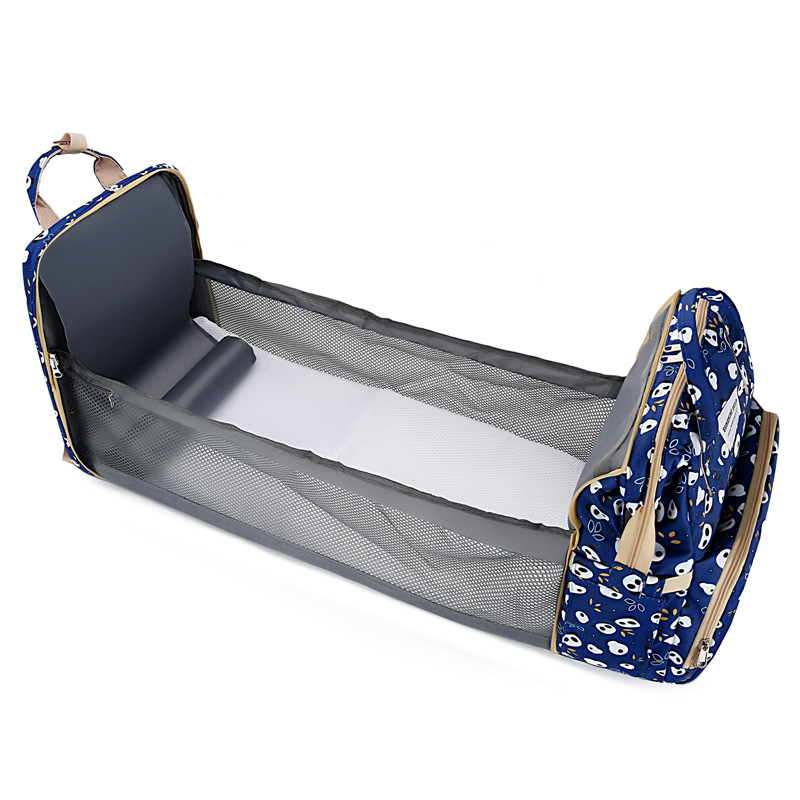 Convertible with Folding Bed Diaper Bag