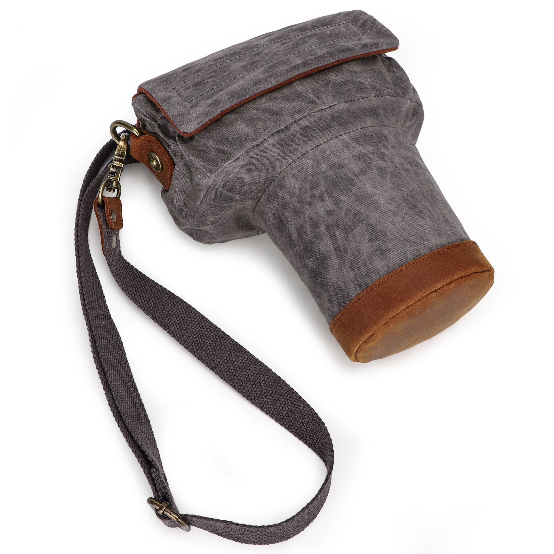 Vintage Waxed Canvas Camera Bag